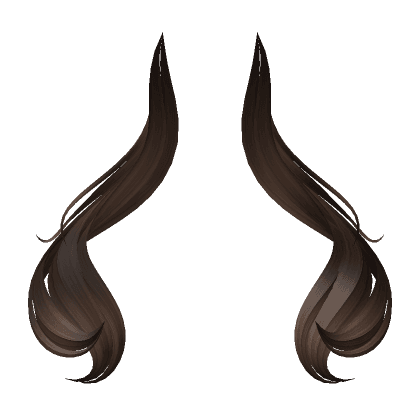 Curly Brown Anime Hair Extension
