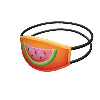 Orange Watermelon Face Mask