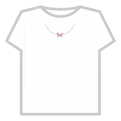 pink butterfly necklace
