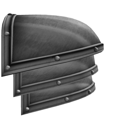 Left Steel Crusader Pauldron