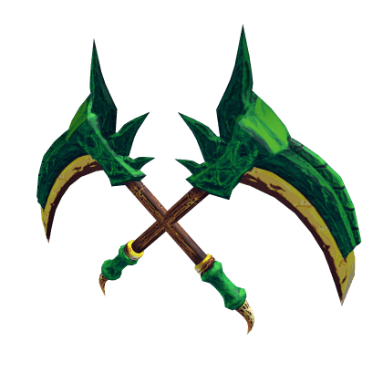 Green Dual Dragon Sickles