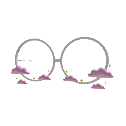 Glasses with Pink Clouds