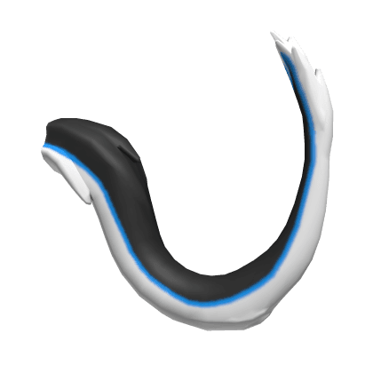 Black & Blue Furred Gamer Dragon Tail