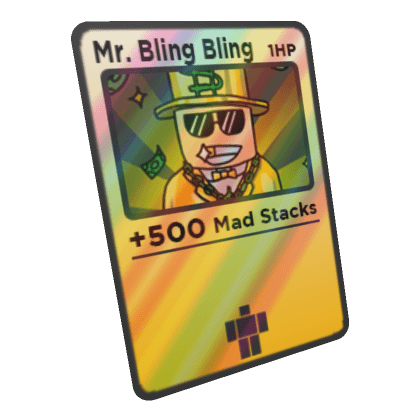 Shiny Mr. Bling Bling Trading Card