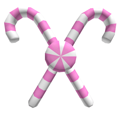 Pink Crossed Candy Cane