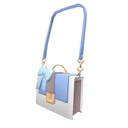 Chic Bow Purse Blue
