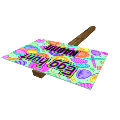 Protest Sign: Egg Hunt Nao