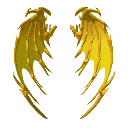 Golden Skeletal Wings