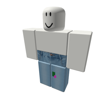 Pink & Green Patched Jeans