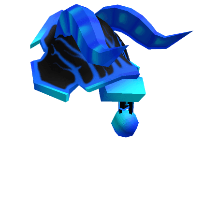 Left Demon Lord Shoulder Guard(Black and Blue)