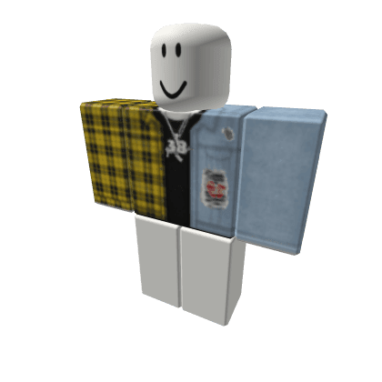 Dripped out Denim Jacket x Yellow Flannel