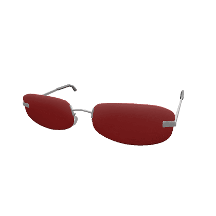 90's Frameless Sunglasses (Red)