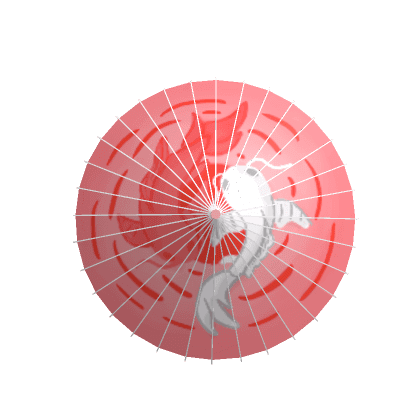 Yin Yang Umbrella Pink