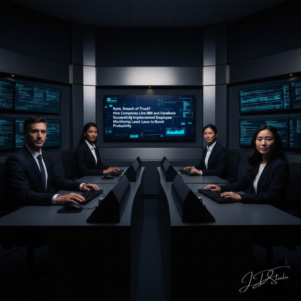 Byes, Breach of Trust? How Companies Like IBM and Facebook Successfully Implemented Employee Monitoring Laws to Boost Productivity