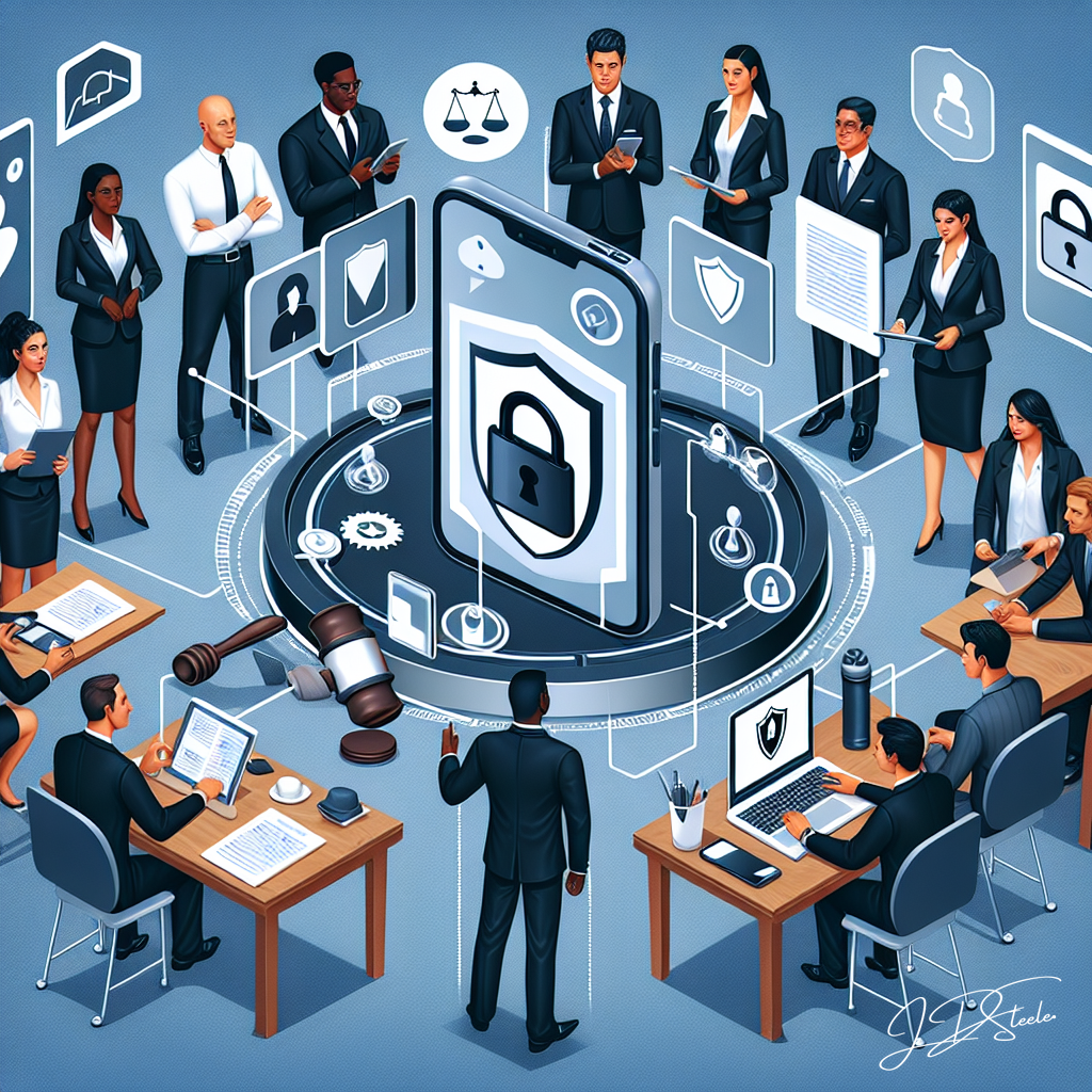 Safeguarding privacy and maintaining attorney-client privilege on mobile and wearable devices used by attorneys and staff