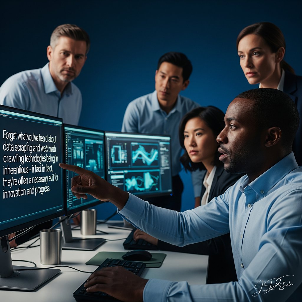 Forget what youve heard about data scraping and web crawling technologies being inherently malicious – in fact, theyre often a necessary evil for innovation and progress.
