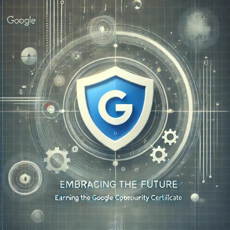 Embracing the Future: Earning the Google Cybersecurity Certificate
