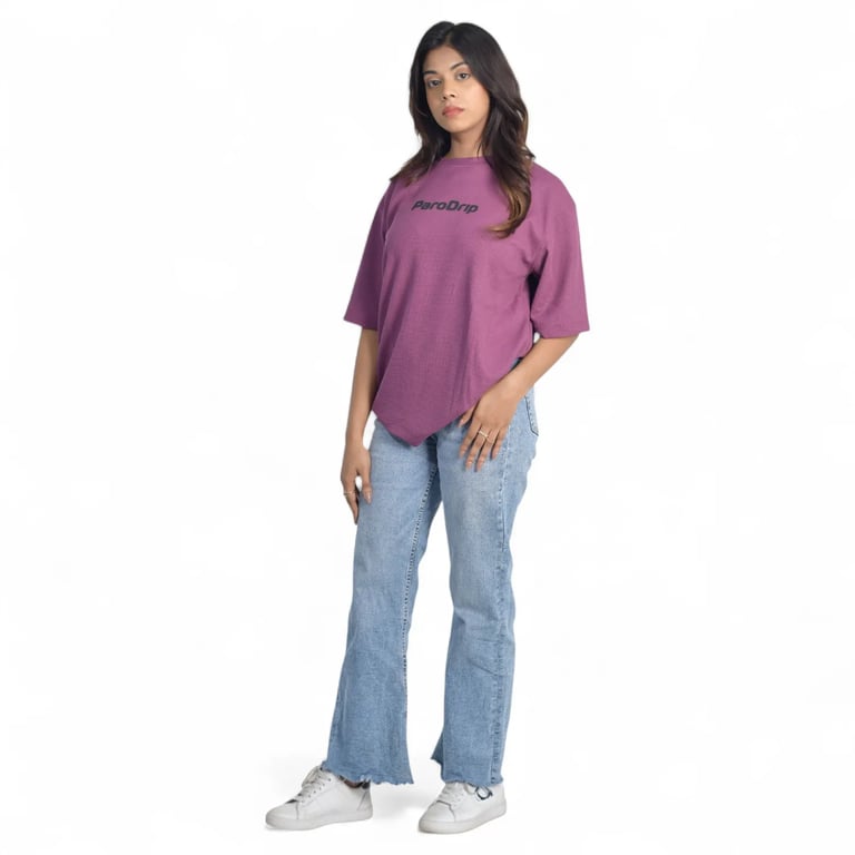 PD Waffle Knit - Legacy Oversize Tee - Violet Womens — product image 2