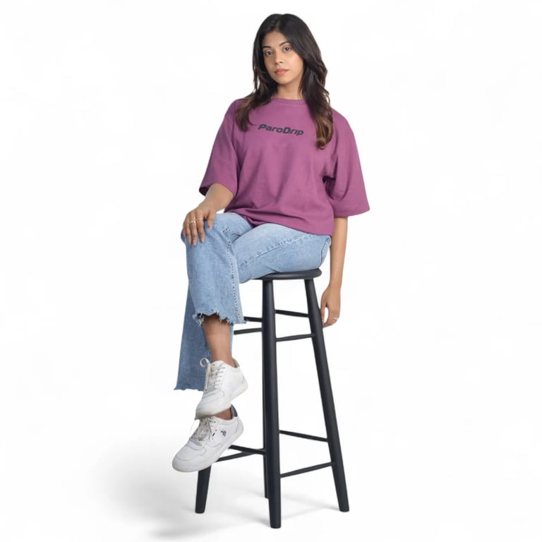 PD Waffle Knit - Legacy Oversize Tee - Violet Womens — product image 4