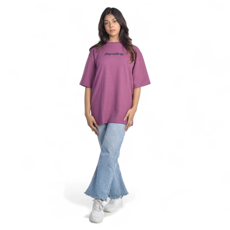 PD Waffle Knit - Legacy Oversize Tee - Violet Womens — product image 3