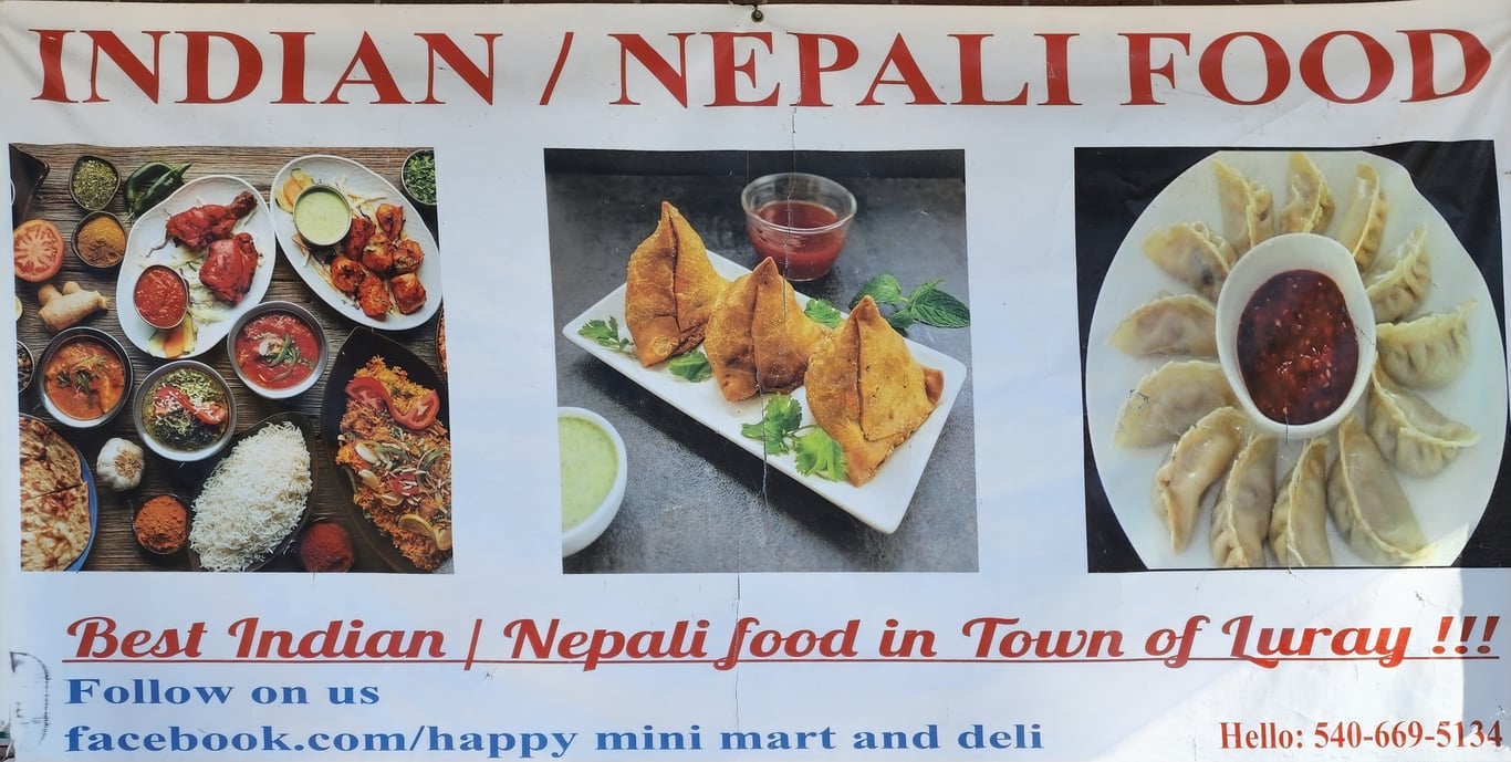 Best Nepali Food in Luray Sign