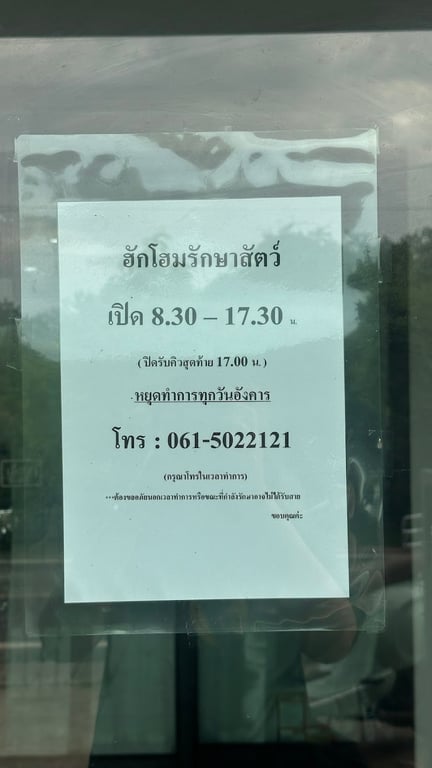 ฮักโฮมรักษาสัตว์