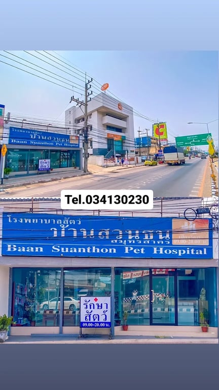 โรงพยาบาลสัตว์ บ้านสวนธน สมุทรสาคร