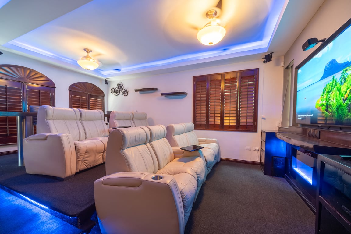 Sala de cine en casa — Inmuebles Audiovisuales