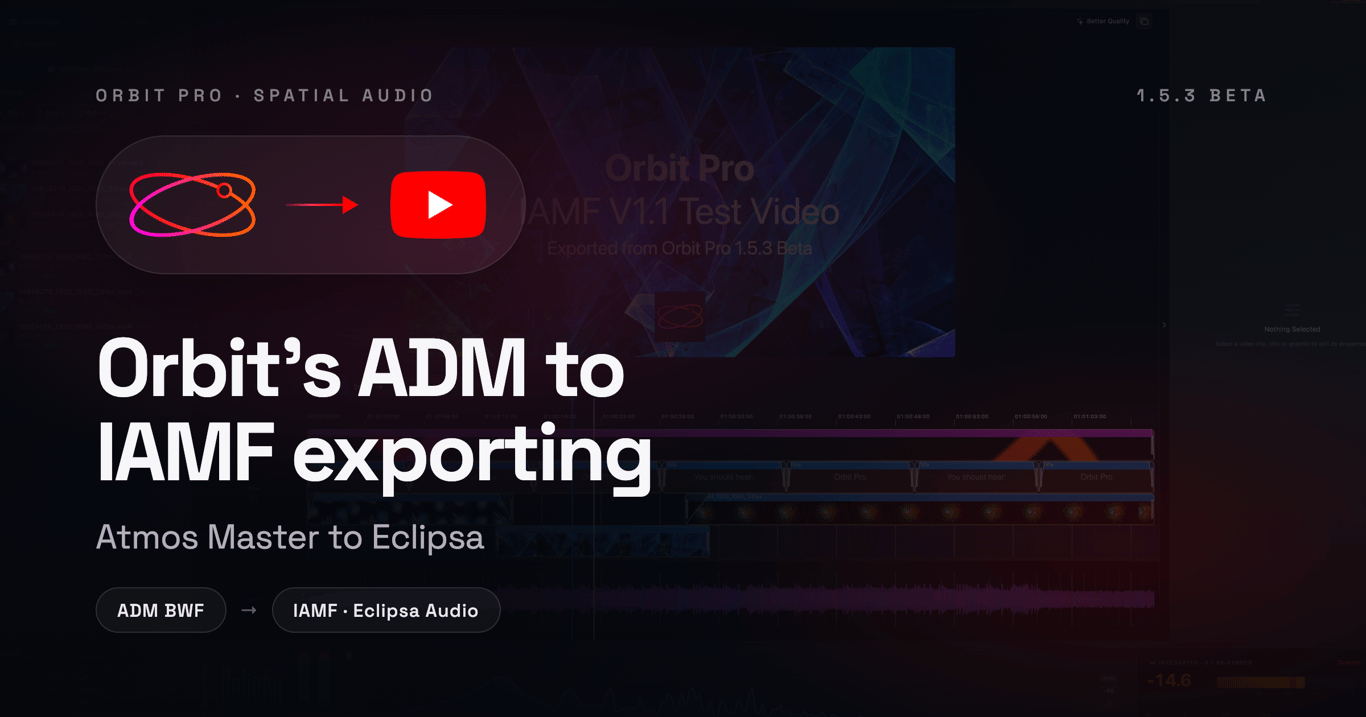Eclipsa Audio from Orbit Pro, live on YouTube