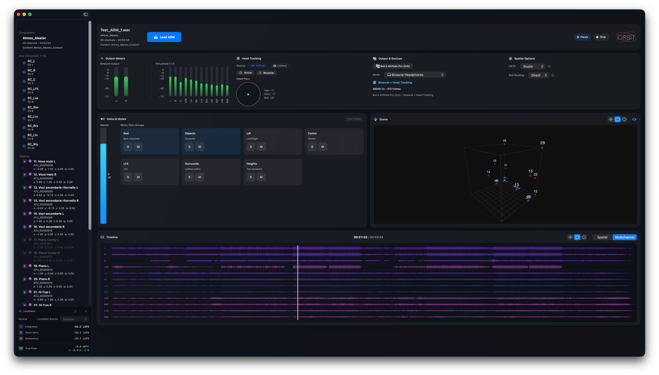 Orbit UI with a purple theme applied