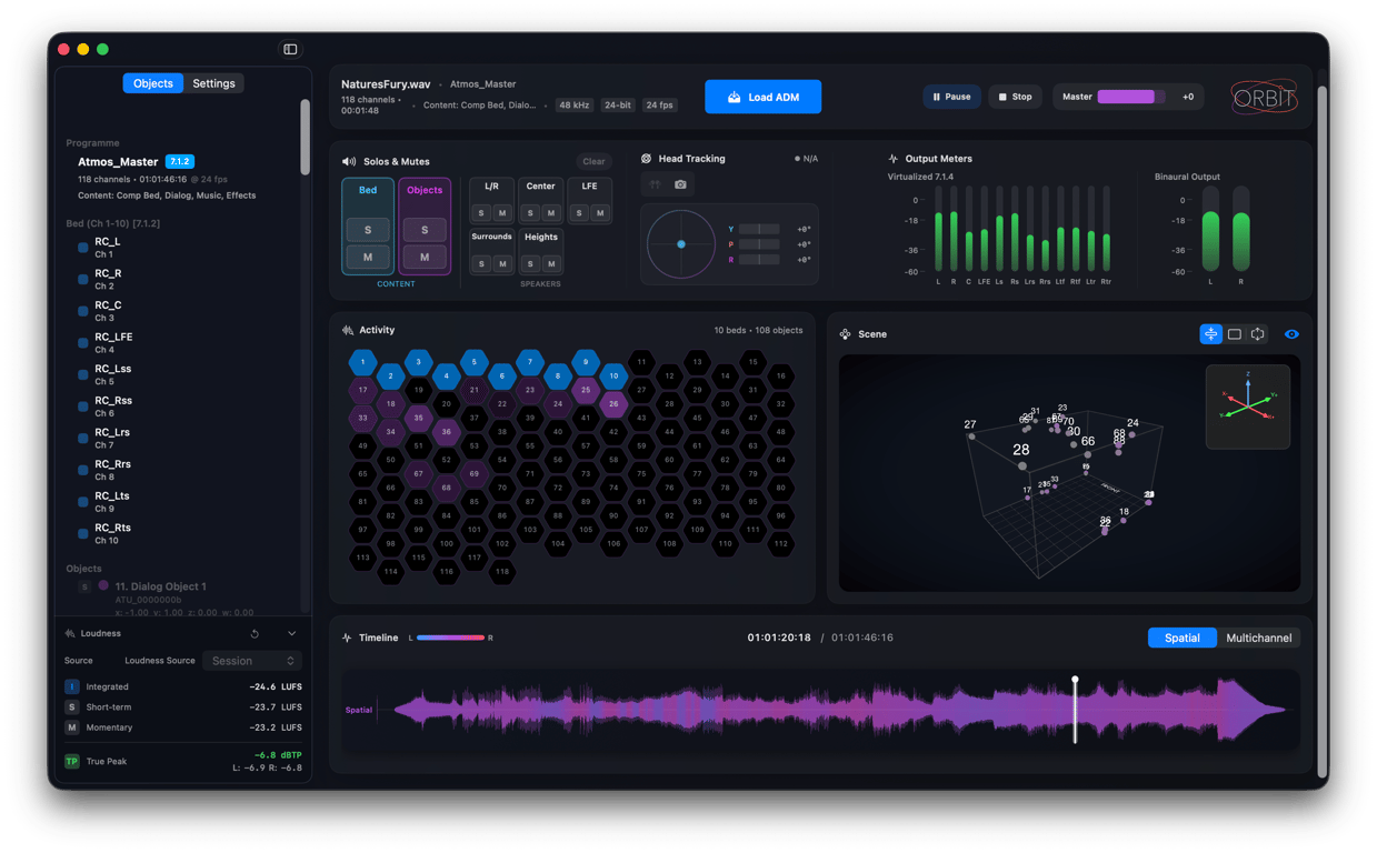 The new Orbit interface