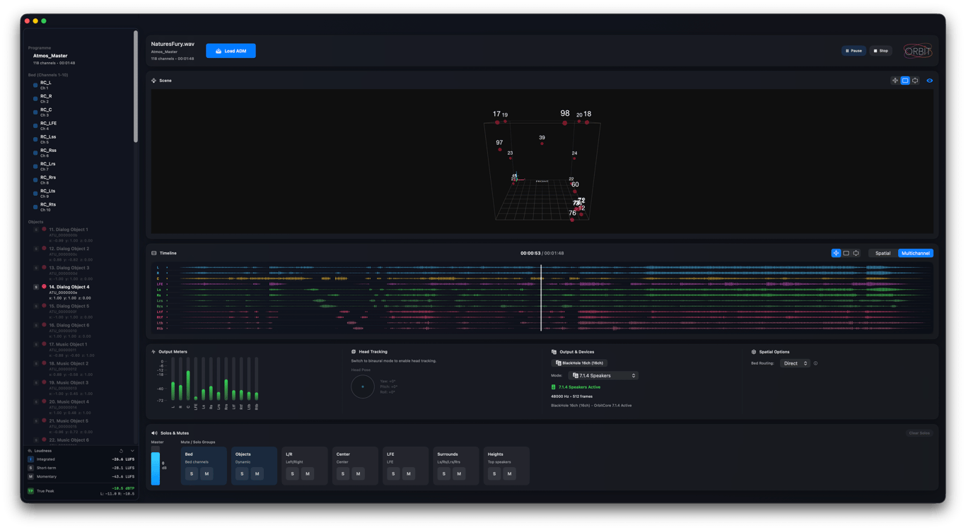Orbit ADM QC interface