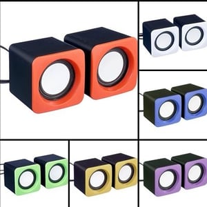 Parlante Colores 10-44/52 Con Volumen Pc y Otros Plug + Usb