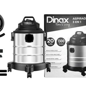 Aspiradora 3 en 1 Hogar 20 Litros 1300w Acero Inoxidable Dinax