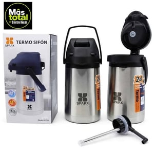 Termo Térmico Sifón 2.5l Acero Inoxidable A Presión