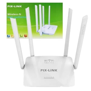 Router Repetidor Receptor Wifi 4 Antenas Pix-Link