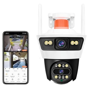 Cámara IP Wifi Jortan Doble Exterior Motorizada Visión Nocturna Full HD 1080p