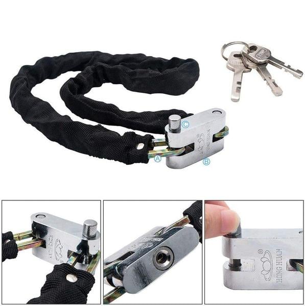 Candado Linga Cadena Bici Moto Reforzado