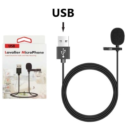 Micrófono Corbatero Entrada Usb - Pc Notebook Otros