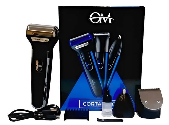 Máquina Corta Pelo Barba Nariz 3 En 1 Afeitadora Om
