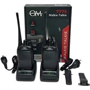 ( H ) Walkie-talkie Om 777s ( vienen 2 ) Con 16 Canales De Alcance Largo Negro 16
