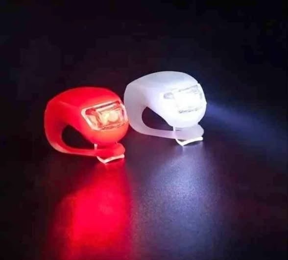Luces para bicicleta delantera Blanca y trasera Roja.
