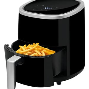 Freidora De Aire Digital OM 3.5L Negra Antiadherente Con Temperatura Variable