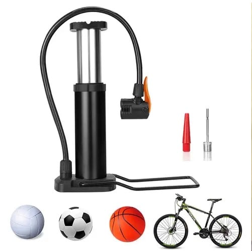 Mini Inflador Bicicleta Portatil Gadnic Con Pie y Valvula Universal