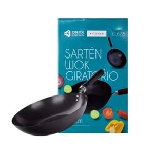 Sartén Wok teflón antiadherente 28cm EL678W Oryx