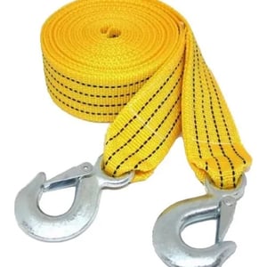 Linga Soga Remolque Plana Con Gancho 3 Toneladas 5cm X 2,5 M Color Amarillo