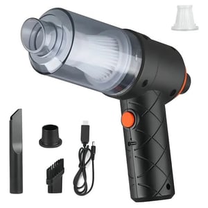 Aspiradora Para Hogar Auto Escritorio Recargable Cable USB Color Negro