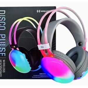 Auriculares Vincha Pulse Luz Rgb Inalámbrico Vincha 4 Botones, Micro sd