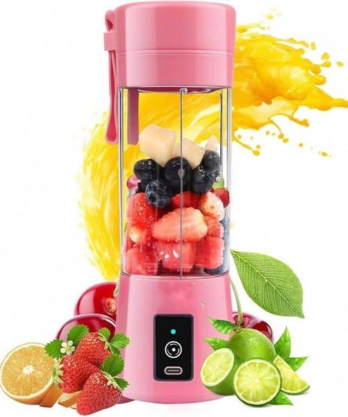( P ) Licuadora portátil Juice Seis Recargable  490ml USB Pica Hielo