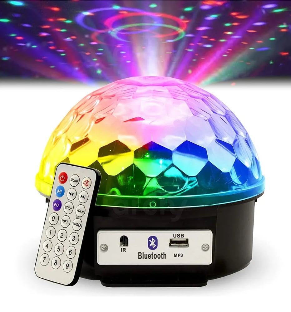 Lampara Led Luces Audioritmica Dj Efectos Media Esfera